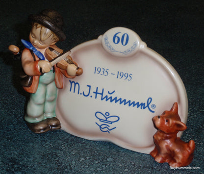 "Puppy Love" Goebel Hummel Display Plaque #767 - 60th Anniversary (4.75")
