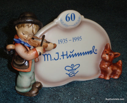 "Puppy Love" Goebel Hummel Display Plaque #767 - 60th Anniversary (4.75")