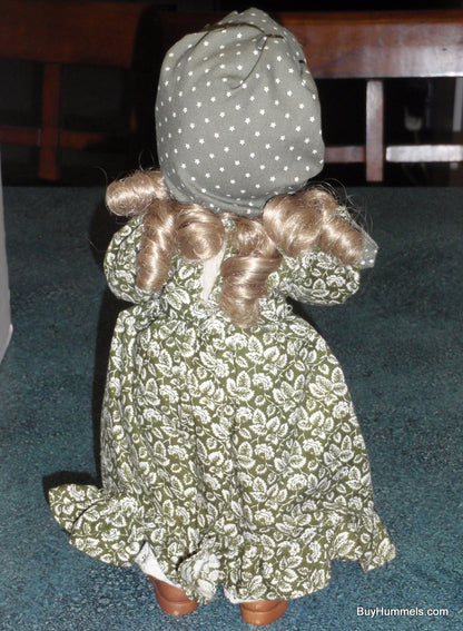 "Emily" ANRI Wood Carved FULLY ARTICULATED 14" Doll by Sarah Kay Signed With Basket Of Apples And Original Box!