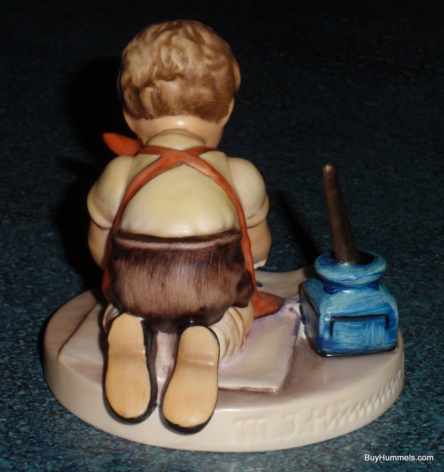 "With Loving Greetings" #309 Goebel Hummel Figurine - Little Boy Painting!