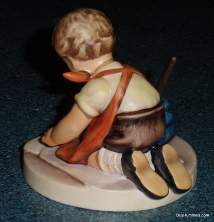 "With Loving Greetings" #309 Goebel Hummel Figurine - Little Boy Painting!