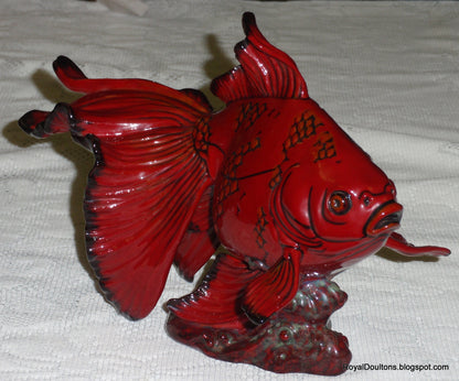 "Gansu Fish" Royal Doulton Flambe Figurine BA39 - Limited Edition of 250