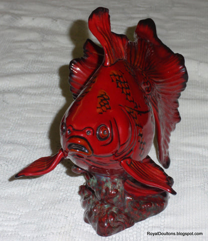"Gansu Fish" Royal Doulton Flambe Figurine BA39 - Limited Edition of 250