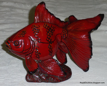 "Gansu Fish" Royal Doulton Flambe Figurine BA39 - Limited Edition of 250