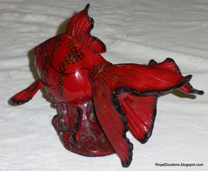 "Gansu Fish" Royal Doulton Flambe Figurine BA39 - Limited Edition of 250