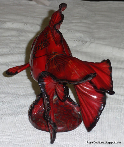 "Gansu Fish" Royal Doulton Flambe Figurine BA39 - Limited Edition of 250