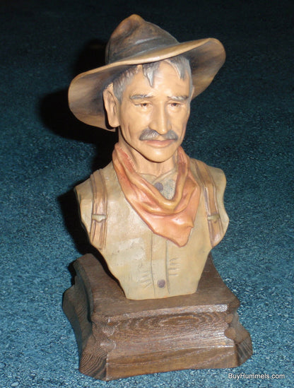 "Pioneer Farmer" ANRI Italy Cowboy Wood Carving Figure RARE Limited Edition Gift