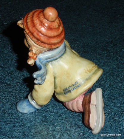 "Skating Lesson" Goebel Hummel Figurine #2058/A - Little Girl Learning To Skate!