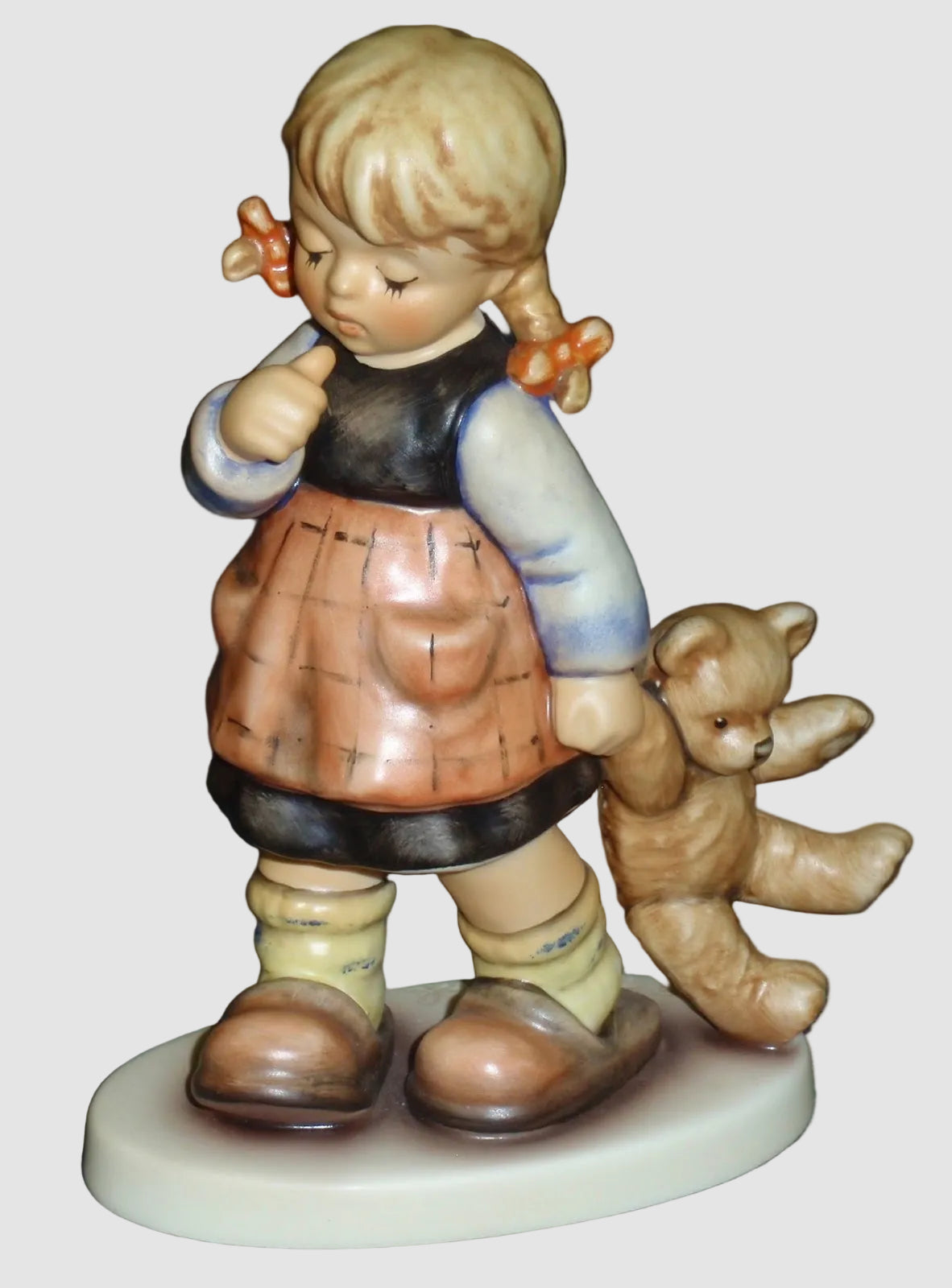 "Me And My Shadow" Goebel Hummel Figurine #2164 - Girl & Bear (6")