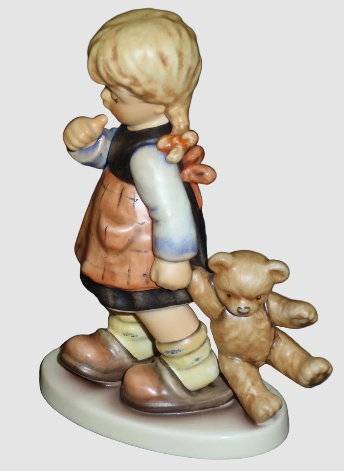 "Me And My Shadow" Goebel Hummel Figurine #2164 - Girl & Bear (6")