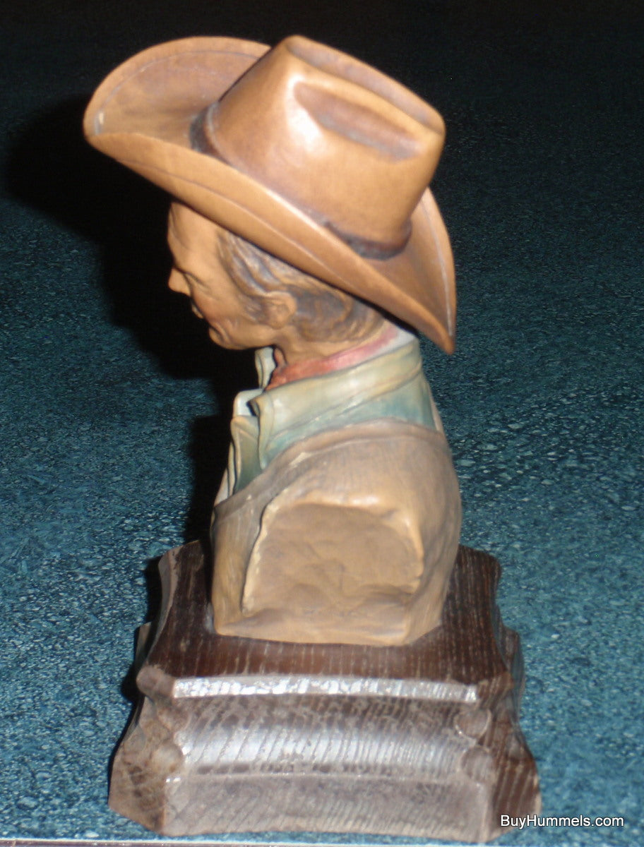 ANRI Wood Carved Figurine Bust By Edward Rohn THE DRIFTER COWBOY MAN Limited Edition Collectible Figurine!