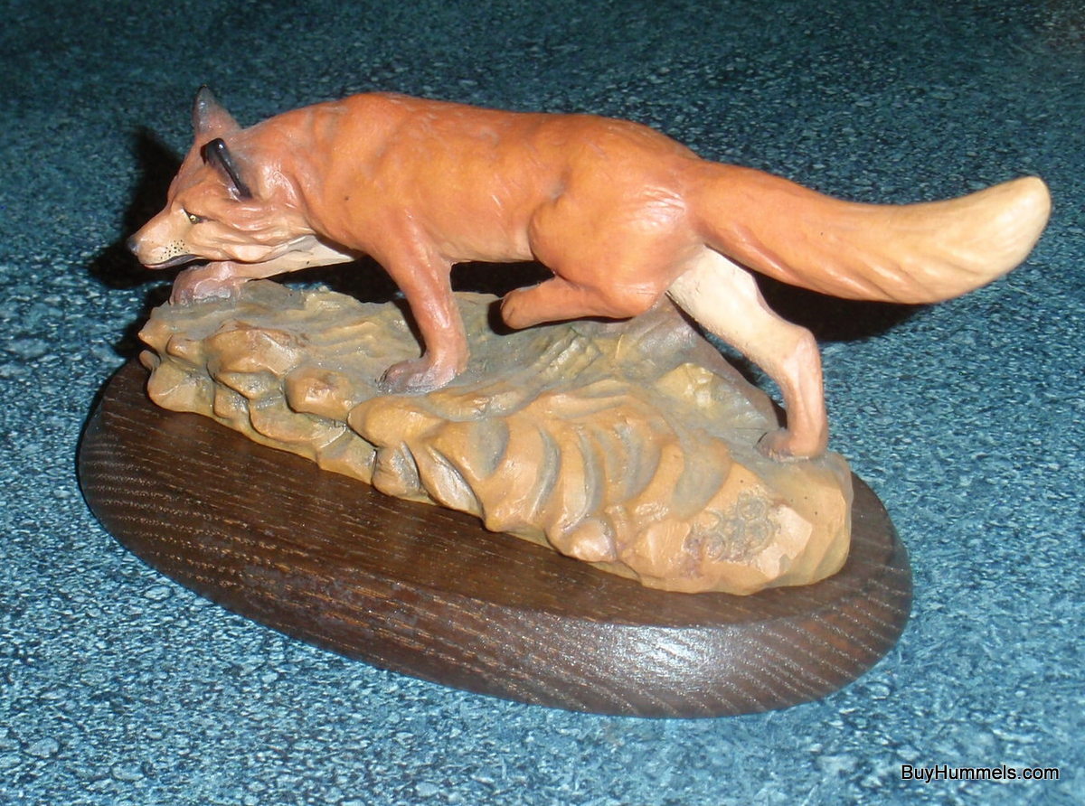 "Red Fox" Anri Italy Wood Carving Ferrandiz Figurine By GUNTHER GRANGET - RARE!