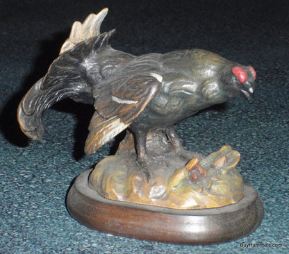 Black Grouse Anri Italy Wood Carving Ferrandiz Figurine By GUNTHER GRANGET RARE!