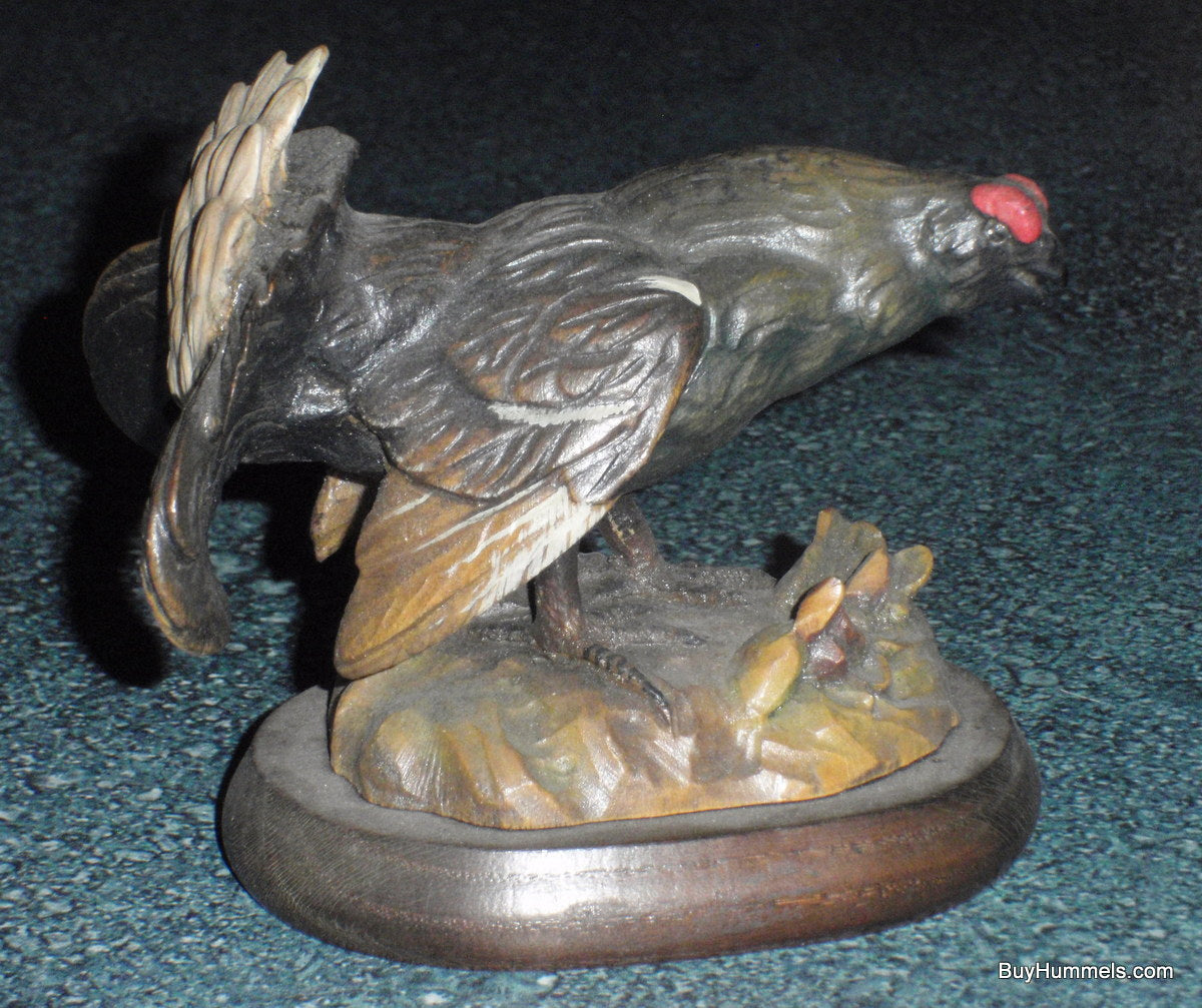 Black Grouse Anri Italy Wood Carving Ferrandiz Figurine By GUNTHER GRANGET RARE!