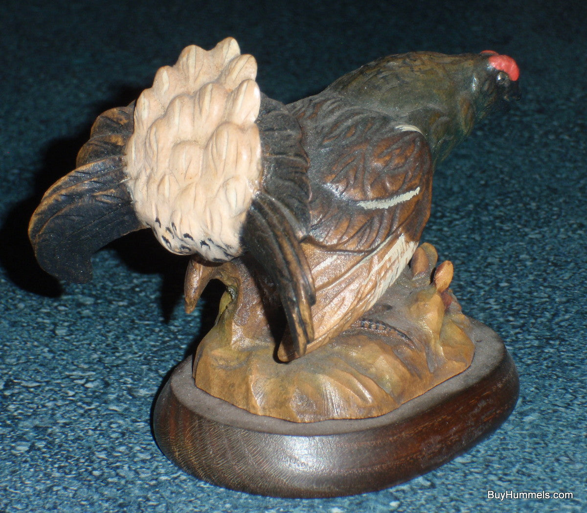 Black Grouse Anri Italy Wood Carving Ferrandiz Figurine By GUNTHER GRANGET RARE!