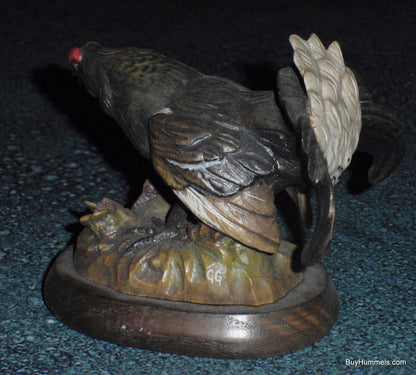 Black Grouse Anri Italy Wood Carving Ferrandiz Figurine By GUNTHER GRANGET RARE!