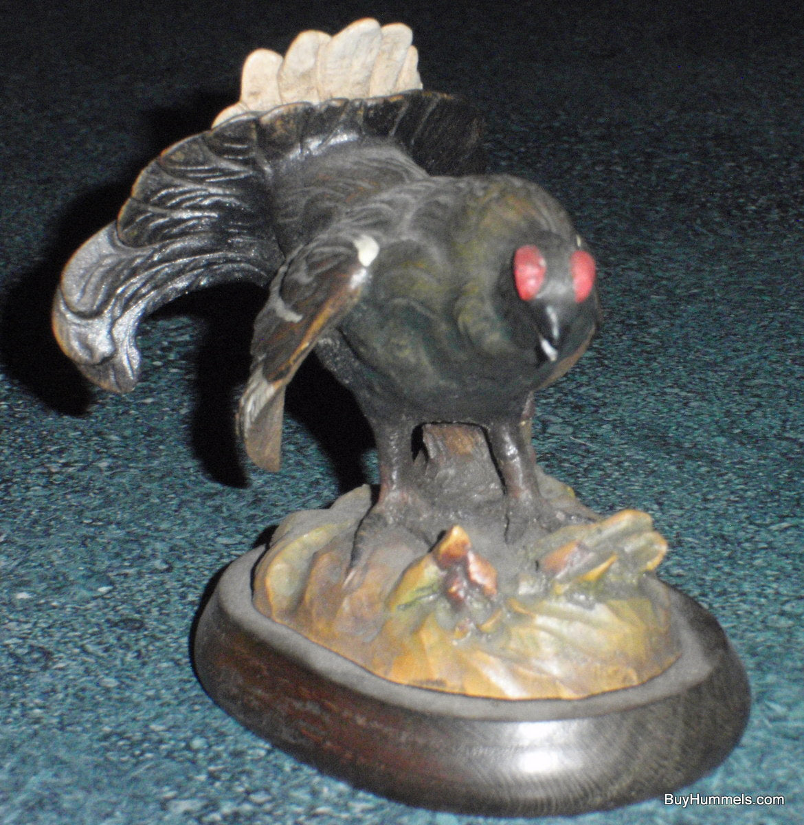 Black Grouse Anri Italy Wood Carving Ferrandiz Figurine By GUNTHER GRANGET RARE!