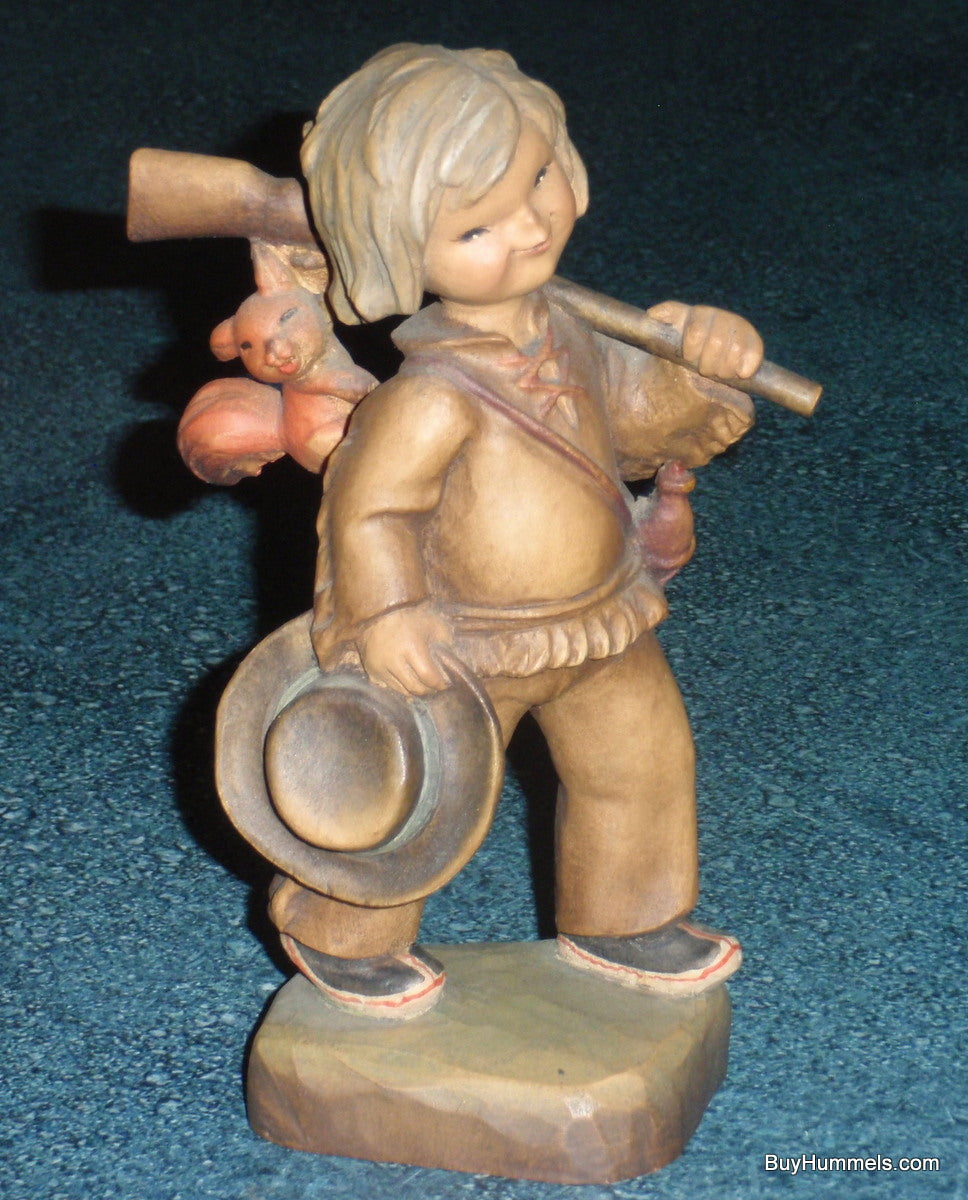 6" Ferrandiz Anri "Tracker" Hand Carved Wood Figurine Italy Hunter Boy - GIFT!