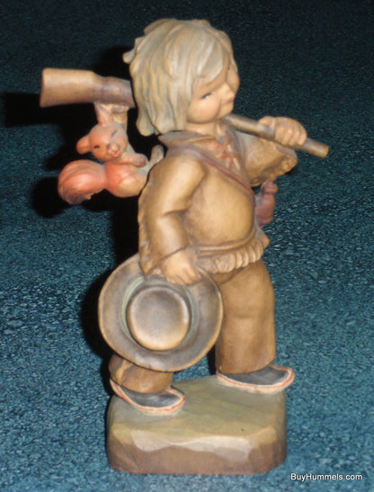 6" Ferrandiz Anri "Tracker" Hand Carved Wood Figurine Italy Hunter Boy - GIFT!