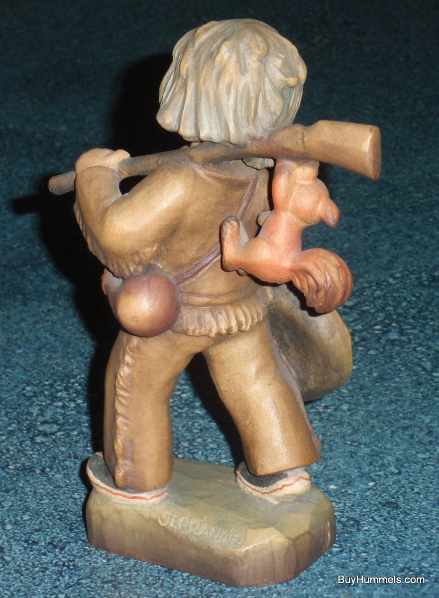 6" Ferrandiz Anri "Tracker" Hand Carved Wood Figurine Italy Hunter Boy - GIFT!