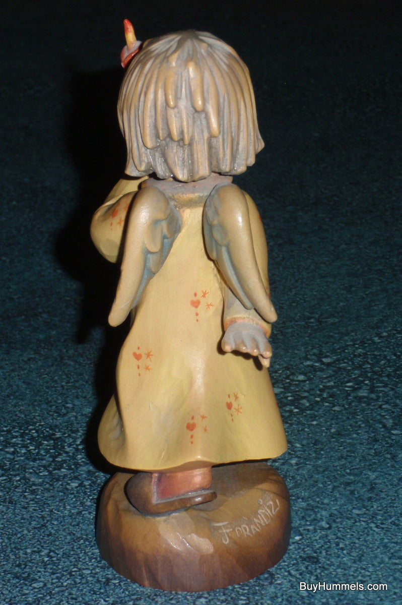 ANRI Hand Carved Wooden Figurine by Juan Ferrandiz "Lighting The Way" 6.5" GIFT!