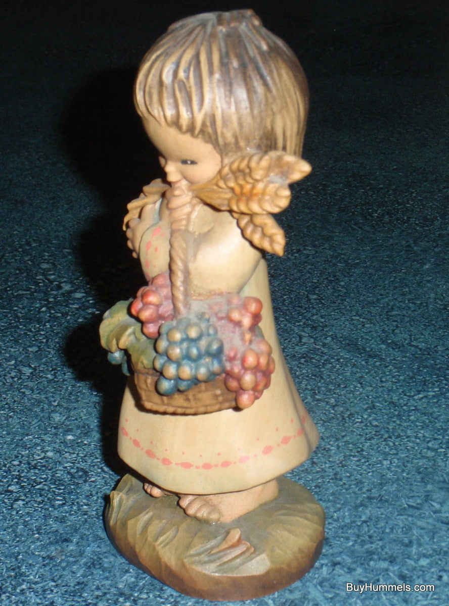 6" Anri Italian Woodcarving Figurine Statue The Harvest Girl Juan Ferrandiz GIFT