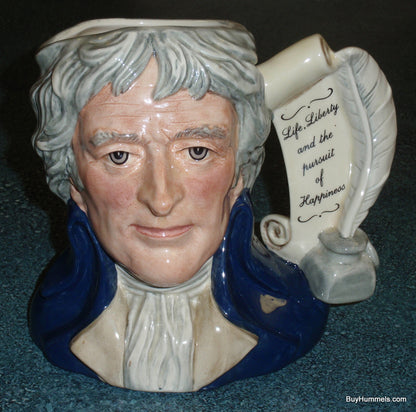 Royal Doulton Thomas Jefferson D6943 Character Toby Jug Large 7" LIMITED EDITION