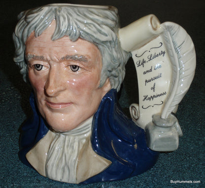 Royal Doulton Thomas Jefferson D6943 Character Toby Jug Large 7" LIMITED EDITION