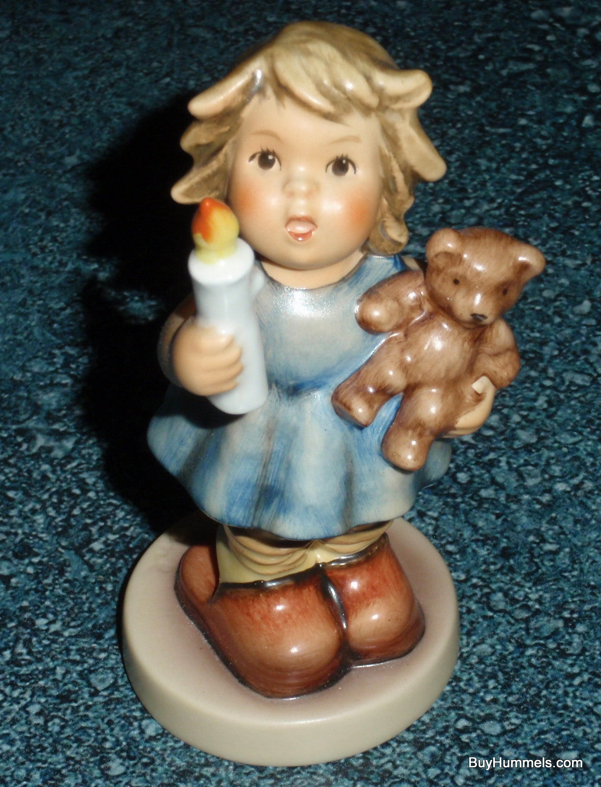 Hummel Goebel "Christmas Wish" Holiday Figurine #2094 - Little Girl With Teddy Bear!