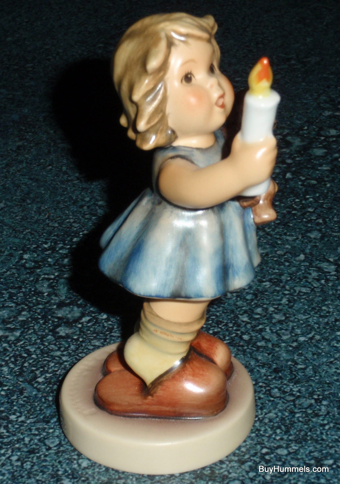 Hummel Goebel "Christmas Wish" Holiday Figurine #2094 - Little Girl With Teddy Bear!