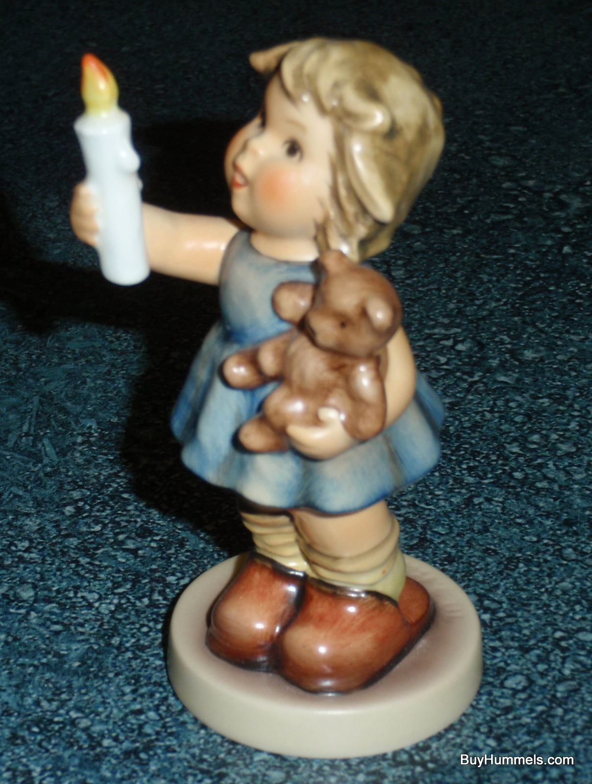 Hummel Goebel "Christmas Wish" Holiday Figurine #2094 - Little Girl With Teddy Bear!