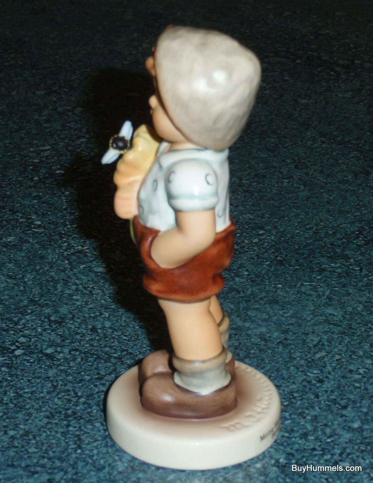 "Honey Bee" #2368 Goebel Hummel Figurine TMK10 - Little Boy With Sunflower And Bumble Bee!