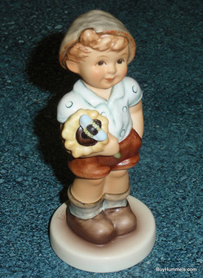 "Honey Bee" #2368 Goebel Hummel Figurine TMK10 - Little Boy With Sunflower And Bumble Bee!