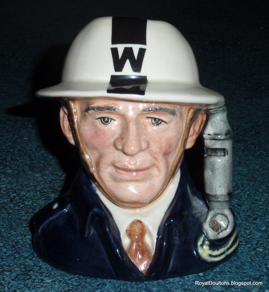 Royal Doulton Character Toby Jug A.R.P. Warden D6872 - Limited Edition WWII Tribute - Stanley J. Taylor Designer