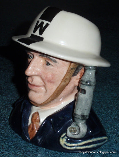 "A.R.P. Warden" Royal Doulton Character Toby Jug D6872