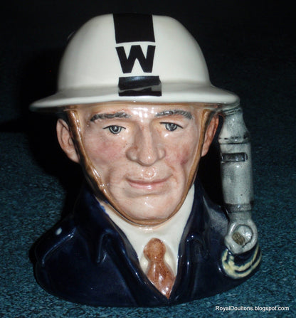 "A.R.P. Warden" Royal Doulton Character Toby Jug D6872
