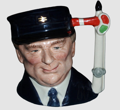 "The Engine Driver" Royal Doulton Character Toby Jug D6823 - Limited Edition (4")