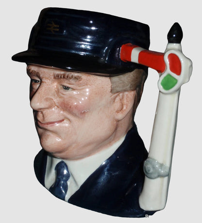 "The Engine Driver" Royal Doulton Character Toby Jug D6823 - Limited Edition (4")