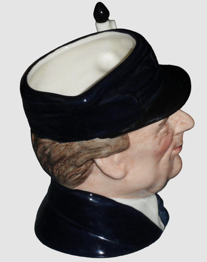 "The Engine Driver" Royal Doulton Character Toby Jug D6823 - Limited Edition (4")