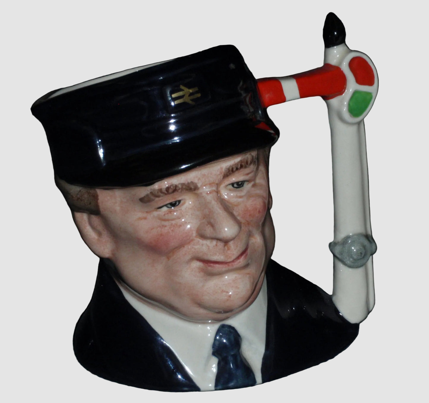 "The Engine Driver" Royal Doulton Character Toby Jug D6823 - Limited Edition (4")