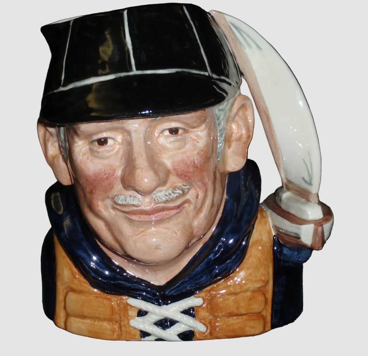 Royal Doulton D6622 The Yachtsman Character Jug with Sailboat Handle