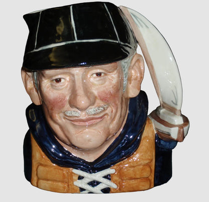 Royal Doulton D6622 The Yachtsman Character Jug with Sailboat Handle