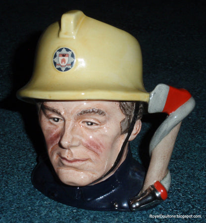 "The Fireman" Royal Doulton Character Jug D6839 - Journey Through Britain