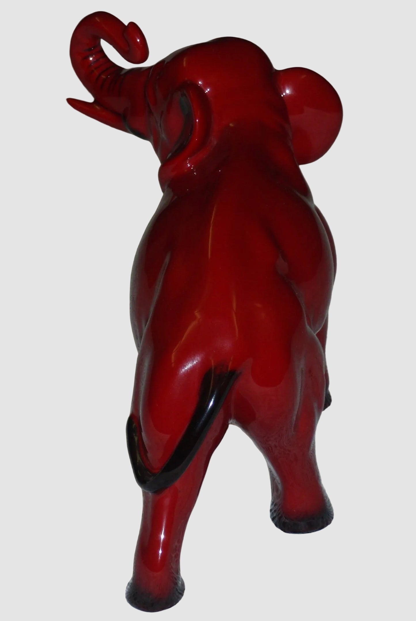 "Elephant" Trunk In Salute Royal Doulton Flambé Figurine HN891A (7.5")