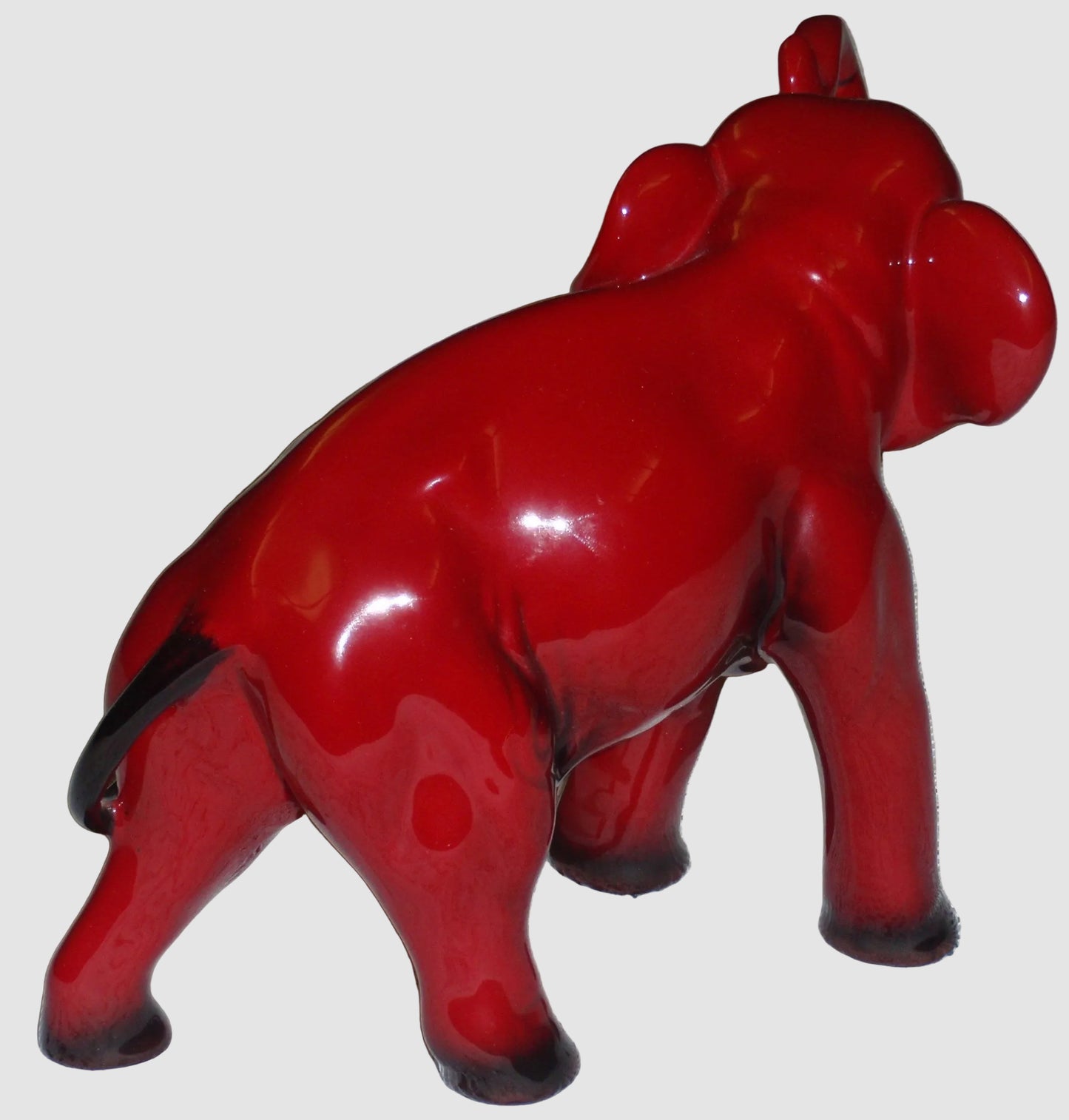 "Elephant" Trunk In Salute Royal Doulton Flambé Figurine HN891A (7.5")