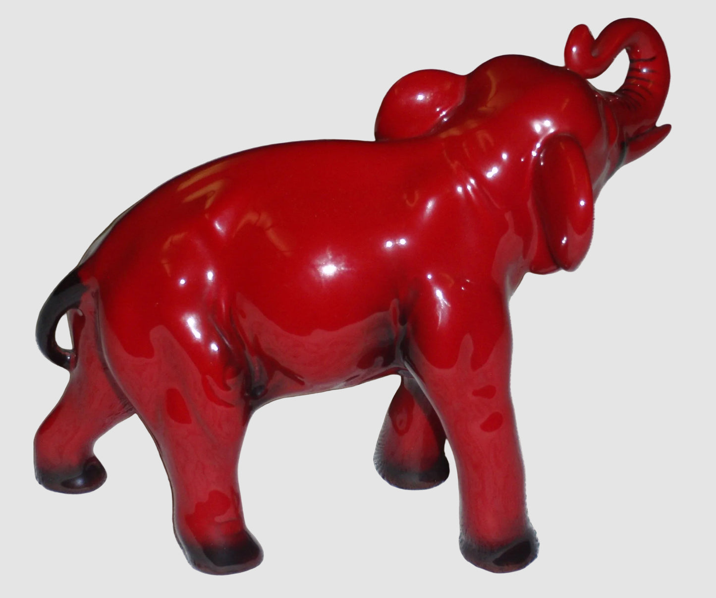 "Elephant" Trunk In Salute Royal Doulton Flambé Figurine HN891A (7.5")