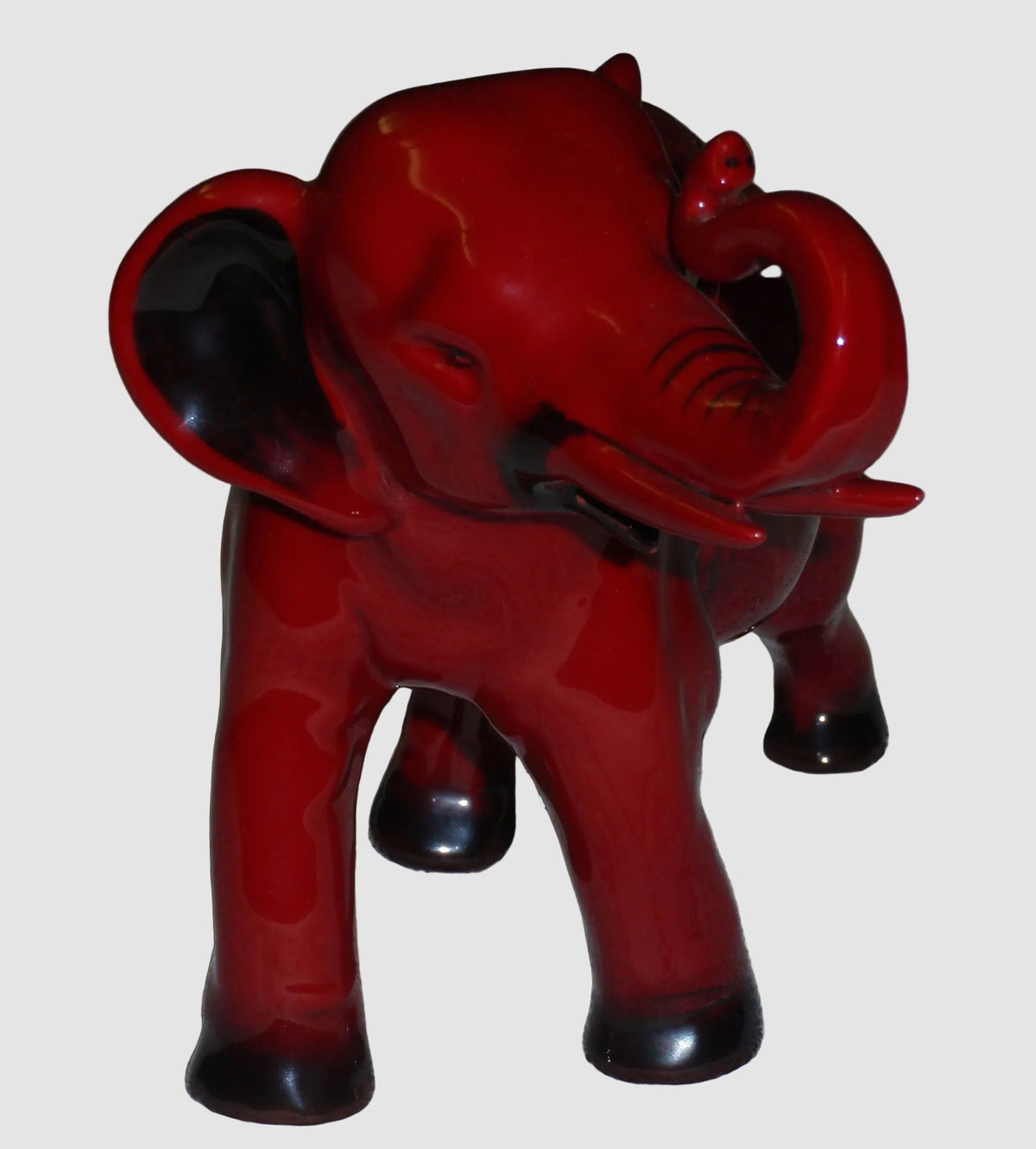 "Elephant" Trunk In Salute Royal Doulton Flambé Figurine HN891A (7.5")