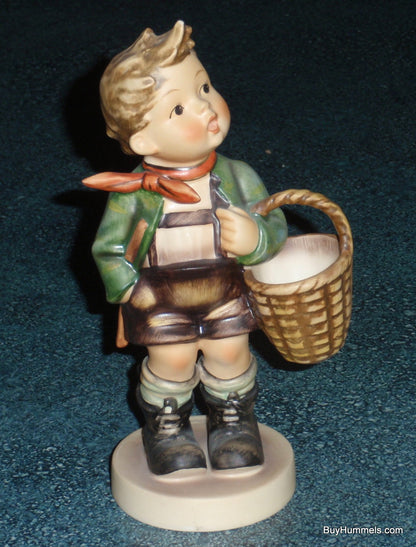 "Village Boy" Goebel Hummel Figurine #51/1 - Little Boy With Big Basket!