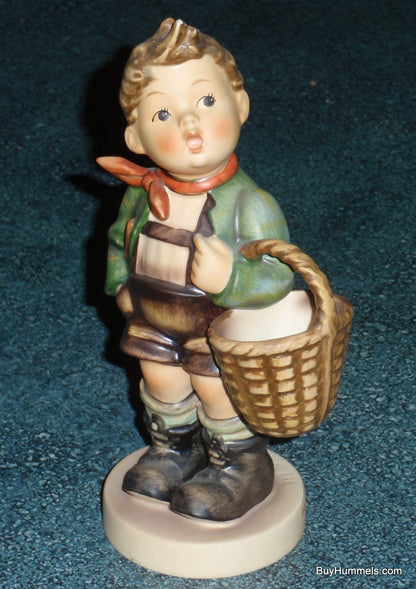 "Village Boy" Goebel Hummel Figurine #51/1 - Little Boy With Big Basket!