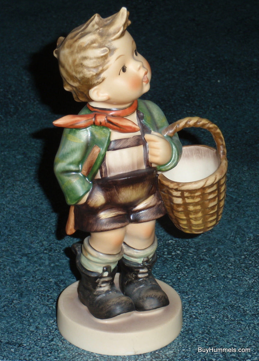 "Village Boy" Goebel Hummel Figurine #51/1 - Little Boy With Big Basket!